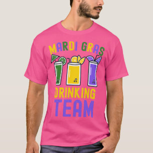 Mardi Gras Party Drinking Team Kräftor Carnival P T Shirt