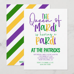 Mardi Gras Party-inbjudan Inbjudningar