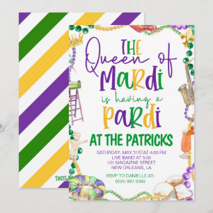 Mardi Gras Party-inbjudan Inbjudningar