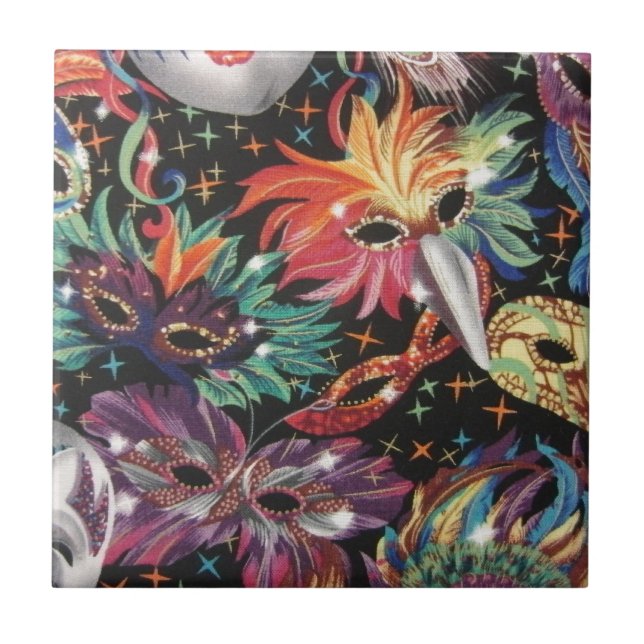 Mardi Gras Party Kakelplatta (Framsidan)