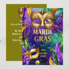 Mardi Gras Party – Let the Good Times Roll Inbjudningar