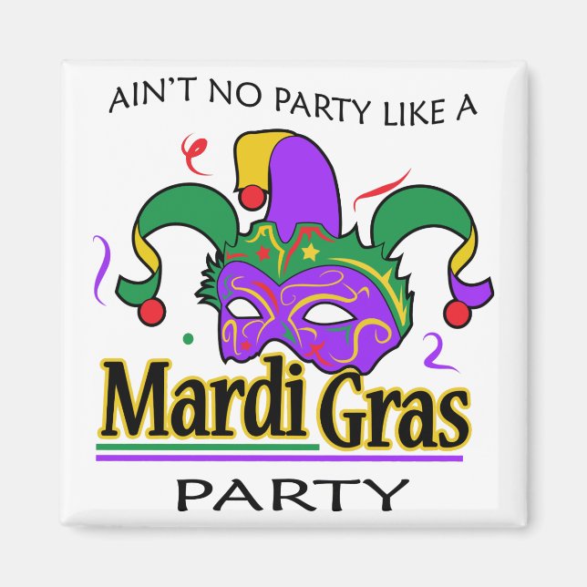 Mardi Gras Party Magnet (Framsidan)
