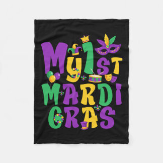 Mardi Gras Party min första Mardi Gras-anläggning  Fleecefilt
