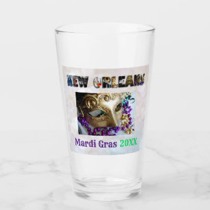 Mardi Gras Party New Orleans Nola Beer Pint Glaskopp