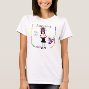 Mardi Gras Party Roligt T-shirt