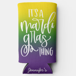 Mardi Gras Party Text Design Ombre Background