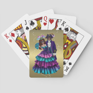 Mardi Gras Party uppspelningskort Masquerad par Kortlek
