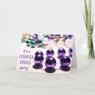 Mardi Gras partyinbjudan Inbjudan