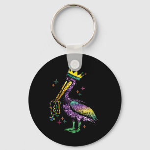 Mardi Gras Pelican Louisiana för Manar kvinnor Nyckelring