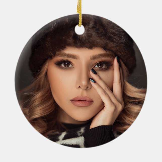 Mardi Gras Personlig Photo Ornament (Baksidan)