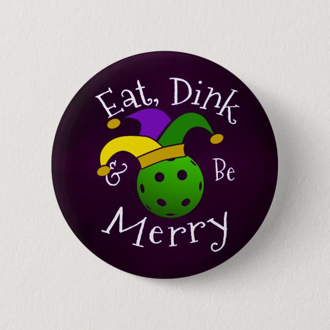 Mardi Gras Pickleball Eat Dink be Merry Knapp (Framsida)