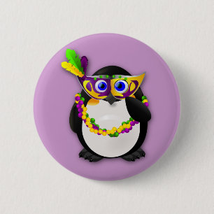 Mardi Gras pingvin Knapp