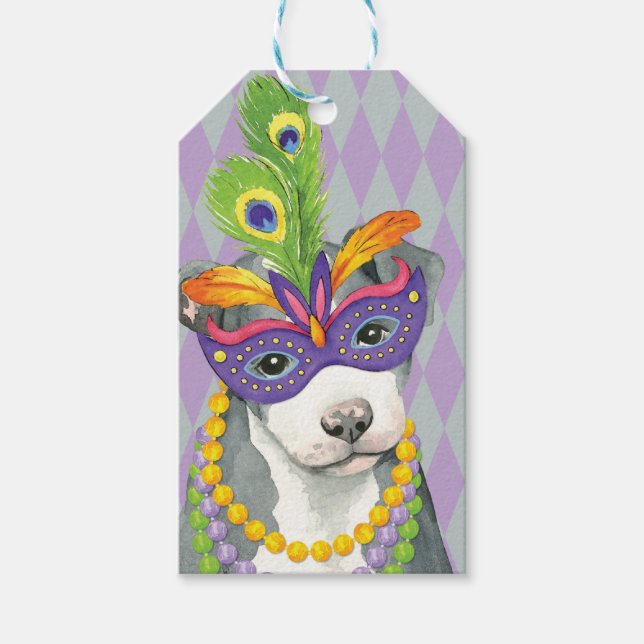 Mardi Gras Pit Bull Presentetikett (Framsidan)