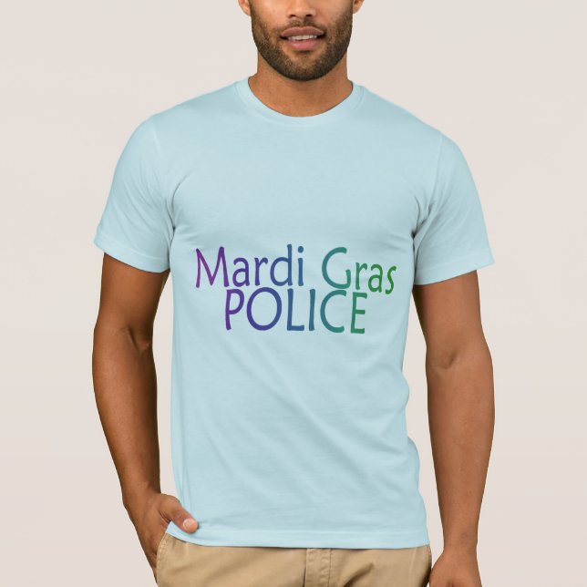 Mardi Gras polis T Shirt (Framsida)