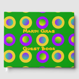 Mardi Gras Polka dots Gästböcker