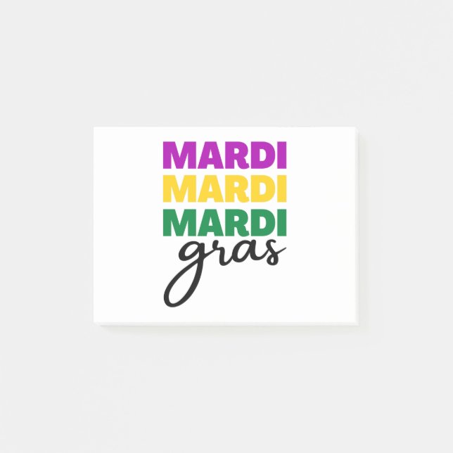 Mardi Gras Post-it Block (Framsida)