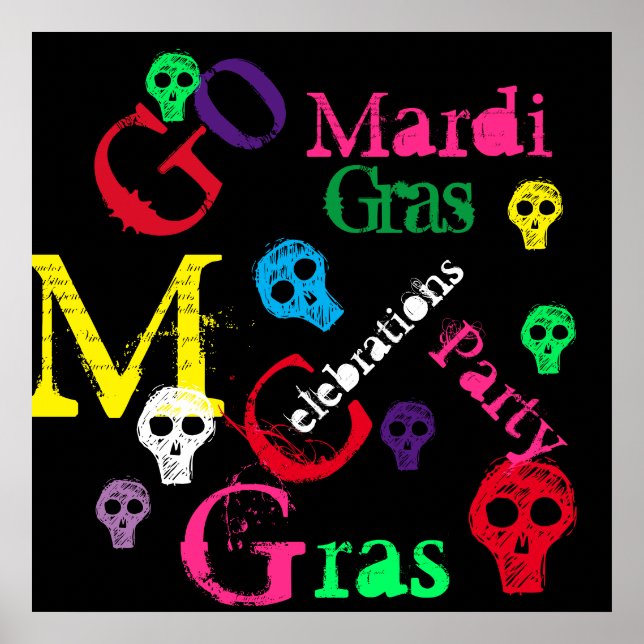MARDI GRAS POSTER (Framsidan)
