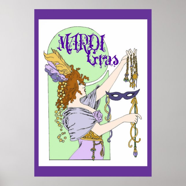 Mardi Gras Poster (Framsidan)