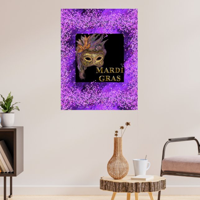 Mardi Gras Poster (Vardagsrum 3)