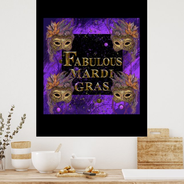 Mardi Gras Poster (Kök)