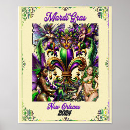 Mardi Gras Poster 2024