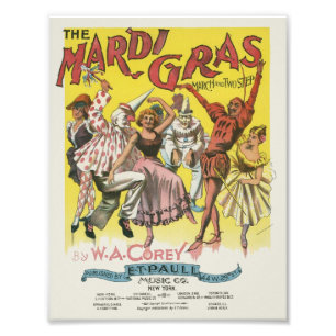Mardi Gras Poster fotoutskrift