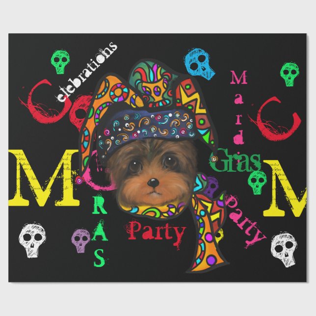 Mardi GRAS Presentpapper (Platt)