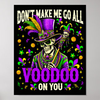 Mardi Gras Priest Top Hat New Orleans Witch Doctor Poster