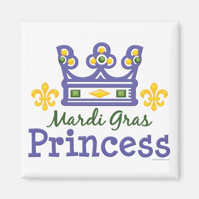 Mardi Gras Princess Magnet (Framsidan)