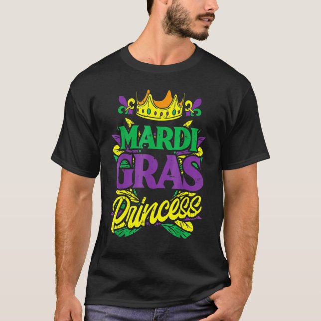 Mardi Gras Princess Mardi Gras Carnival Women Gir T Shirt (Framsida)