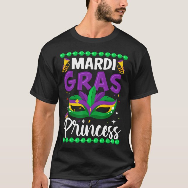 Mardi Gras Princess T Shirt (Framsida)