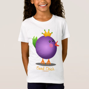 Mardi Gras pryder med pärlor chicken (lilor) Tee