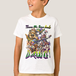 Mardi Gras Puppies "'Dawg'T-Shirt T Shirt