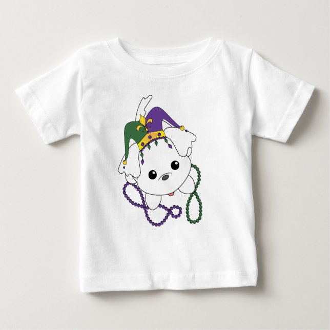 Mardi Gras Puppy T-shirt (Framsida)