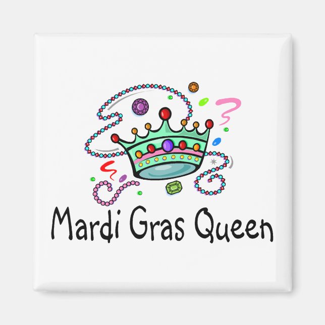 Mardi Gras Queen Magnet (Framsidan)