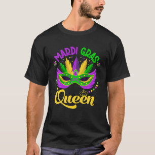 Mardi Gras Queen Mardi Gras Mamma Tjock Bead tisda T Shirt
