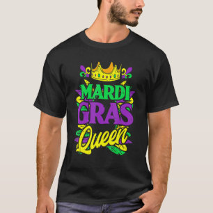 Mardi Gras Queen Mask Party New Orleans Carnival S T Shirt