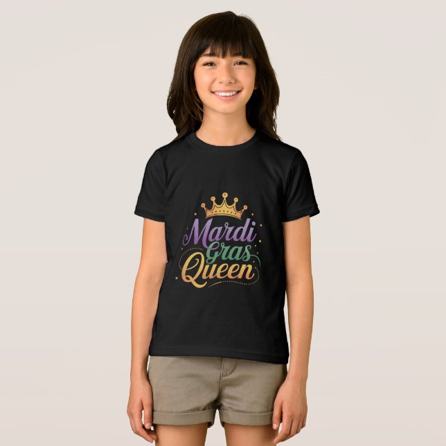 Mardi Gras Queen Parad Costume Party T Shirt (Framsida Full)