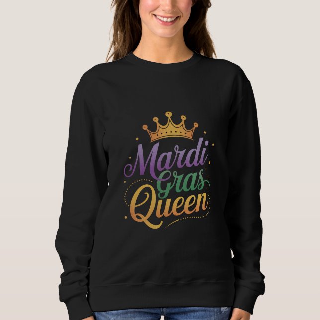 Mardi Gras Queen Parad Costume Party T Shirt (Framsida)