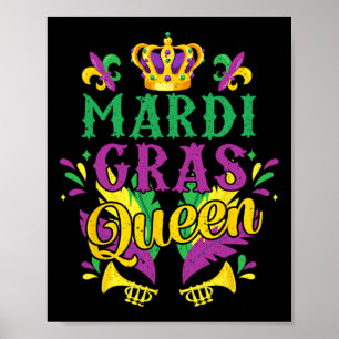 Mardi Gras Queen Parad Costume Party Women Girl M Poster