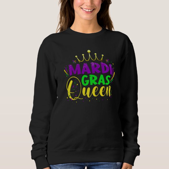 Mardi Gras Queen Parade Costume Party Women Mardi  T Shirt (Framsida)