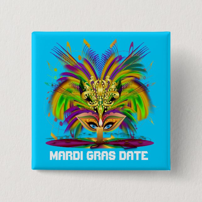 Mardi Gras Queen View Notes Knapp (Framsida)