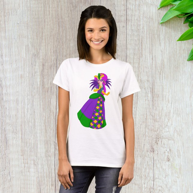 Mardi Gras Queen Womens T-Shirt (Skapare uppladdad)