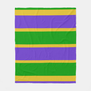 Mardi Gras Rand Fleecefilt