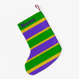 Mardi Gras Rand Liten Julstrumpa