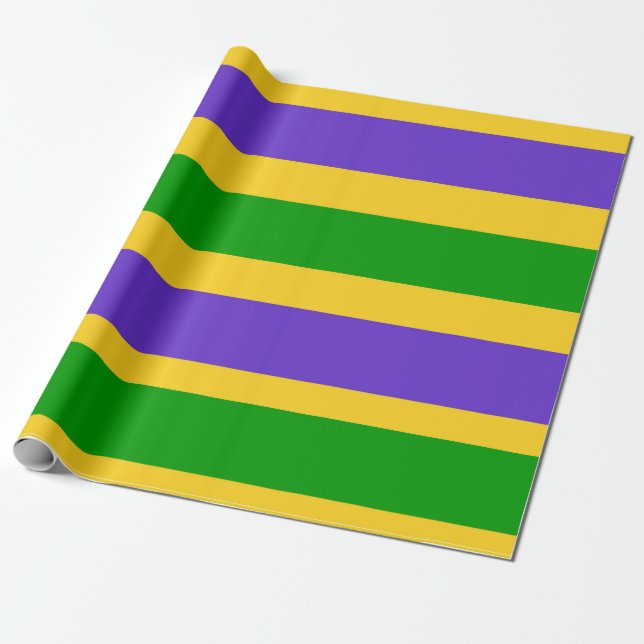 Mardi Gras Rand Presentpapper (Utrullad)