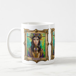 Mardi Gras Realm Porträtt - Creole Princess Kaffemugg