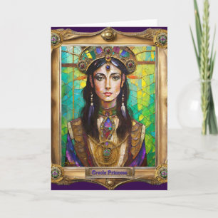 Mardi Gras Realm Porträtt - Creole Princess Kort