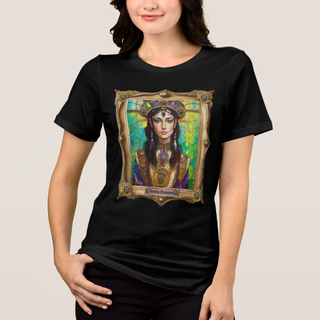 Mardi Gras Realm Porträtt - Creole Princess T Shirt (Framsida)