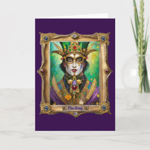 Mardi Gras Realm Porträtt - Kung Kort